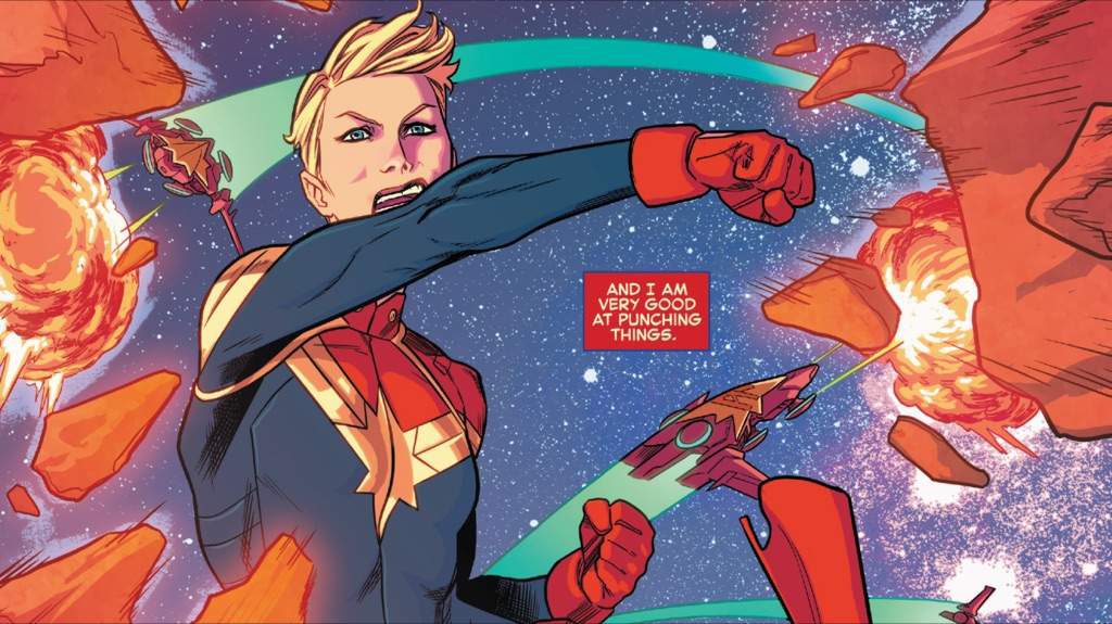Captain Marvel packs a superpowered wallop